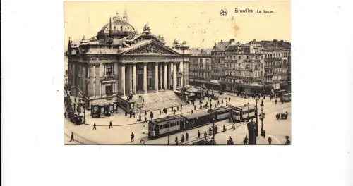 BF16613 bruxelles la bourse tramway belgien front/back image