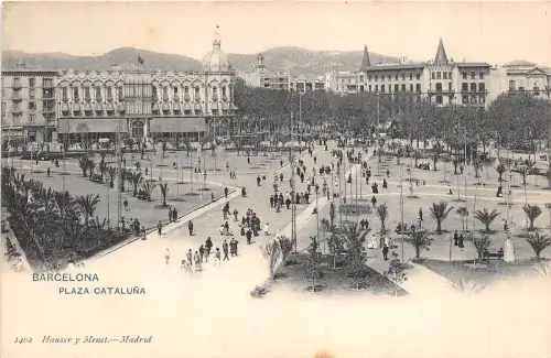 Br33361 Barcelona Plaza Cataluna Spanien