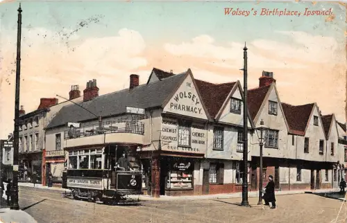BR95831 Wolsey s Birthplace Ipswich Double Decker Tramway UK