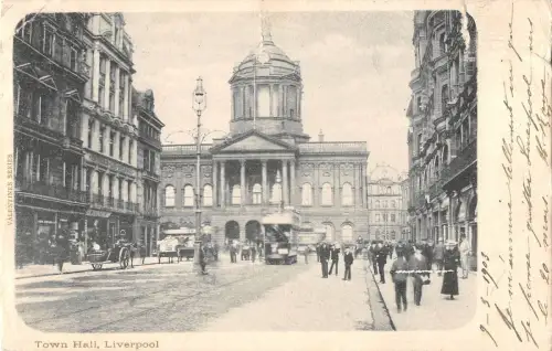 BR78909 Town Hall Liverpool Tramway UK