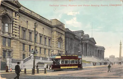 uk16956 museum and picton reading rooms technical school liverpool uk tramway