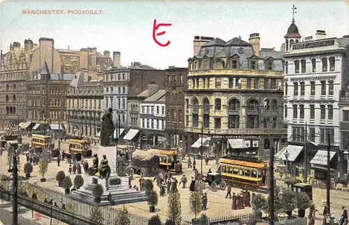 uk12354 piccadilly manchester uk old tramway