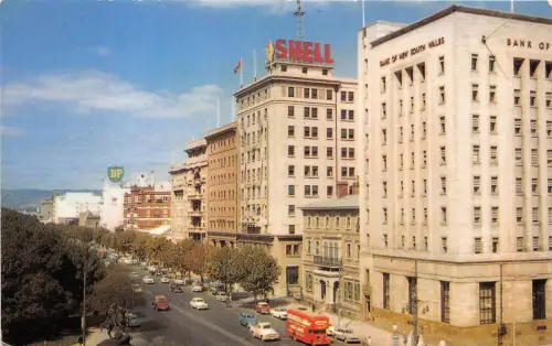 B90198 North Terrace Parliament House Adelaide Auto Bus Shell Australien 14x9cm