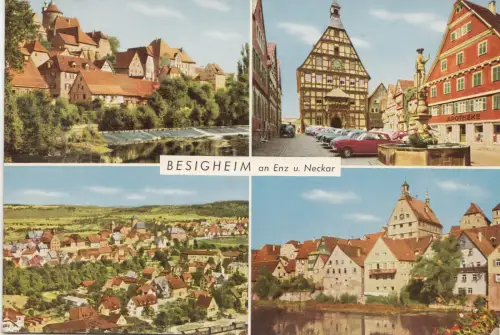 BF23778 besigheim am enz u neckar car germany front/back image