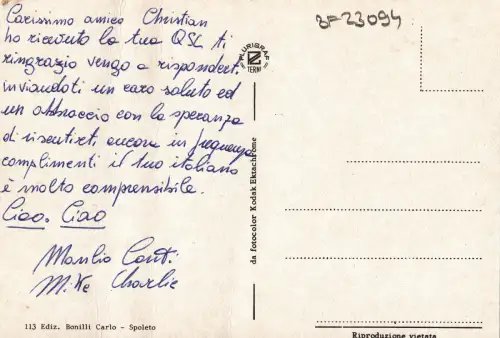 BF23094 spoleto car voiture italy front/back image