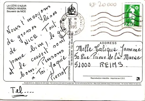 BF20000 schönes Auto Voiture Frankreich Vorder-/Rückbild