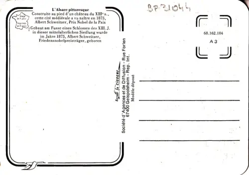 BF31044 L Elsass Auto Kaysersberg Frankreich Vorder-/Rückbild