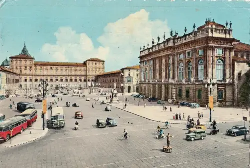 BF13811 torino plazza casrtello bus car italy front/back image