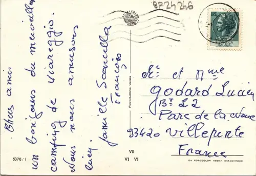 BF24246 viareggio car italy front/back image