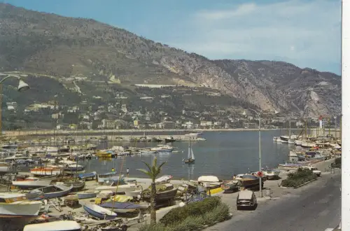 BF22075 menton a m le petit port de plaisence Schiffswagen Frankreich Vorder-/Rückbild