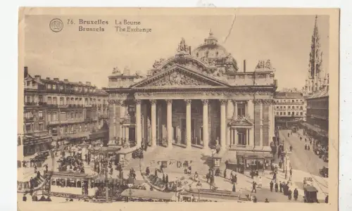 BF19293 bruxelles la bourse tramway belgien front/back image