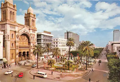 BF36327 Auto Tunisia Vue de l Avenue Front/Back Scan