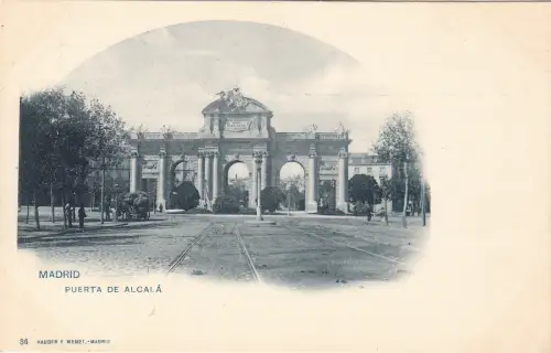 BF17121 puerta de alcala madrid spain front/back image