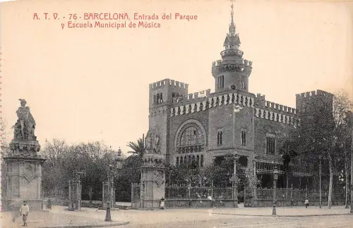 Br33401 Barcelona Entrada del Parque Spanien