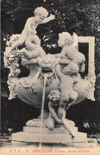 Br33404 Barcelona Parque Jarron Artistico Spanien