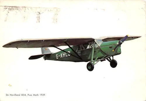 B71562 G-AHlo De Havilland 80 A Puss Moth 1929 Avion Flugzeug Spanien
