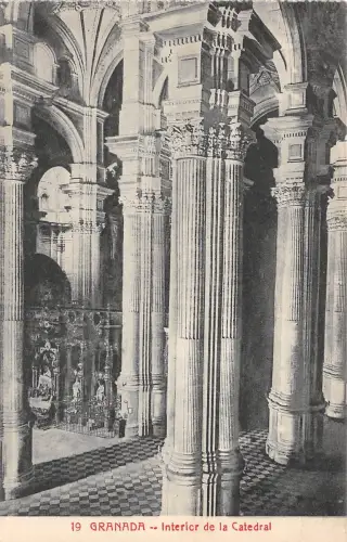 B94558 interiour de la catedral granada spain