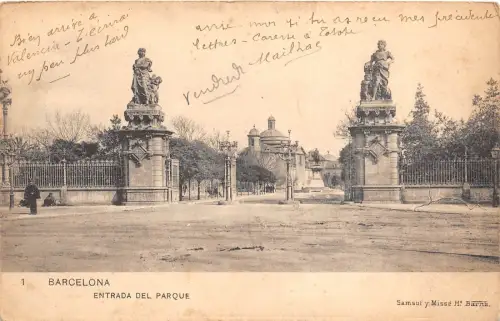 B94759 entrada del parque barcelona spanien