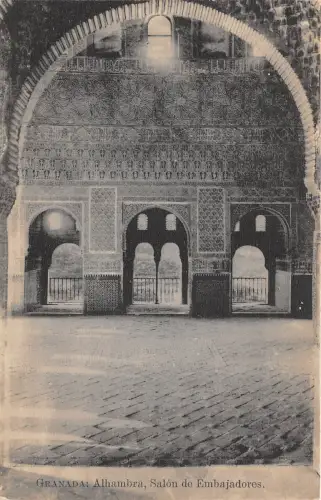 B93391 granada alhambra salon do embajadores spain