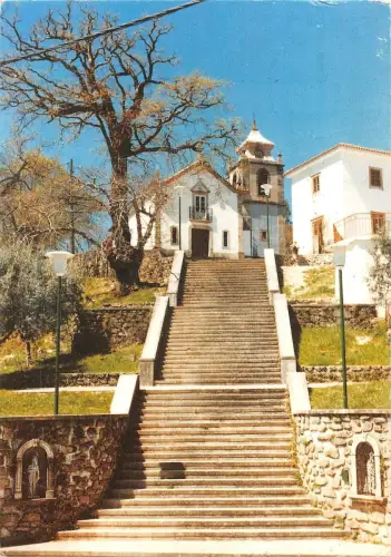 B96500 castanheira de pera portugal igreja do coentral e escadaria