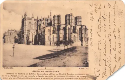 B58733 Portugal Batalha Capellas imperfeitas Eckschnitt
