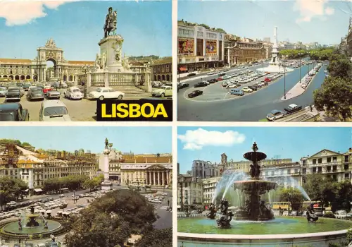 B73289 Lisboa estatuie de d jose Portugal