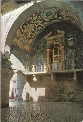 BF15082 obidos porta de la vila de portugal front/back image