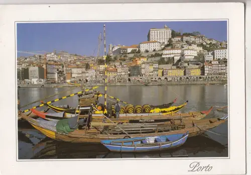 BF29430 porto portugal vista panroamica de ribeira front/back image