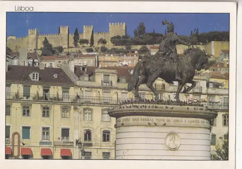 BF24937 lisboa estatua de d joao portugal front/back image