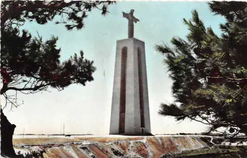 BF34478 portugal almada monumento a cristo rei frente a lisboa front/back scan