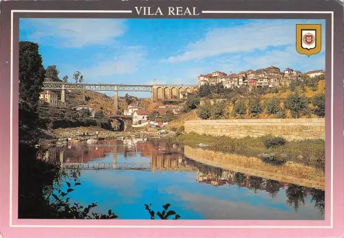 BT9476 Vila real ponte sobre o rio corgo Portugal