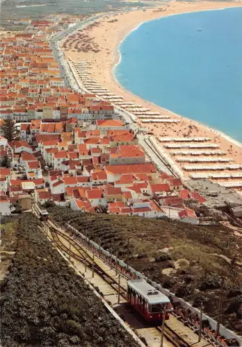 BR71206 nazare elevador e vista parcial portugal