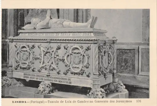 BR45767 Tumulo de luiz de camoes no convento dos jeronymos Lisboa portugal