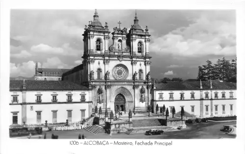 BR19583 Alcobaca mosteiro fachade principal portugal