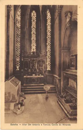 B93408 batalha altar sto antonio e tumulo conde de miranda portugal