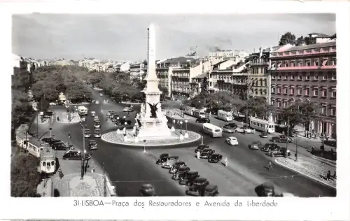 BR43019 Praca dos restauradores ae avenida da liberdade Lisboa Portugal