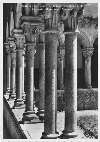 BR6577 Santo Tirso Claustros Beneditinos Colinata Monymento Postkarte Portugal