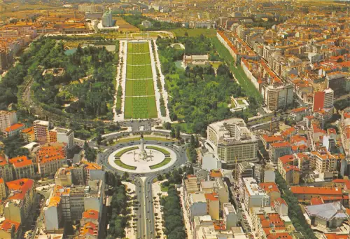 B110244 Portugal Lisboa Park Eduard VII und Liberty Avenue Panorama