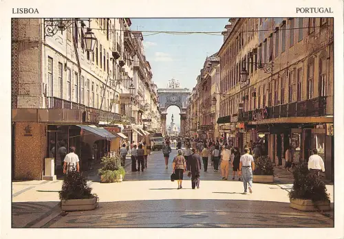 B110450 Portugal Lissabon Rua Augusta Promenade Straße Geschäfte