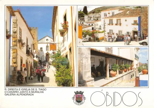 B108697 Portugal Obidos Rua Direita e Igreja de S. Tiago, Galeria