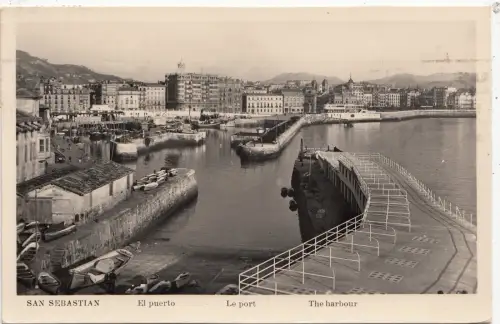 BF32220 San Sebastian der Hafen Spanien Vorder-/Rückbild