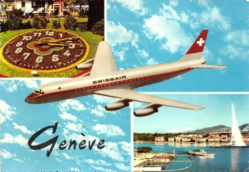 Br44750 Swissair Genf Flugzeug Flugzeug