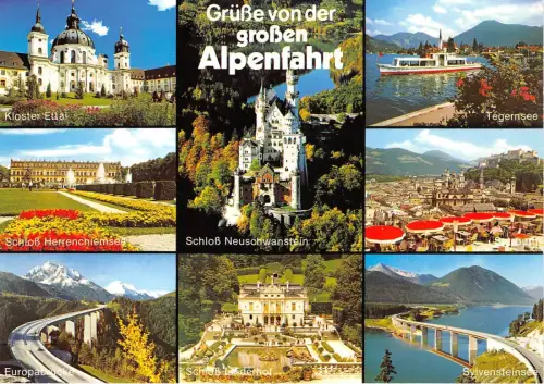 B68023 Germany Alpenfahrt Boote Bateaux Multiviews