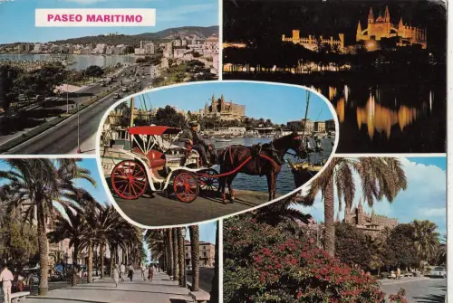 BF24924 palma de mallorca passeo maritim spain front/back image