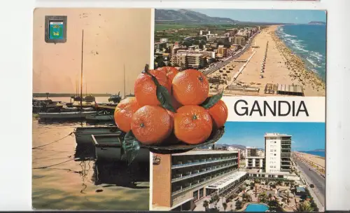 BF30619 Gandia Valencia Puerto Schiff Spanien Vorder-/Rückseite Bild