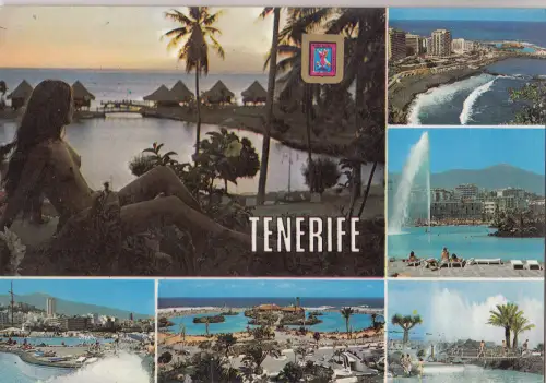 BF22710 Teneriffa Multi Views Spanien Vorder-/Rückseite Bild