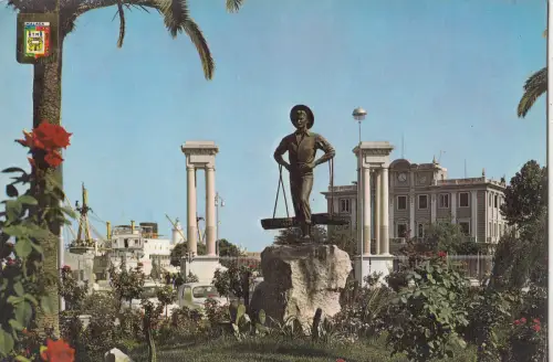 BF22874 malaga costa del sol plaza de la marina spain front/back image