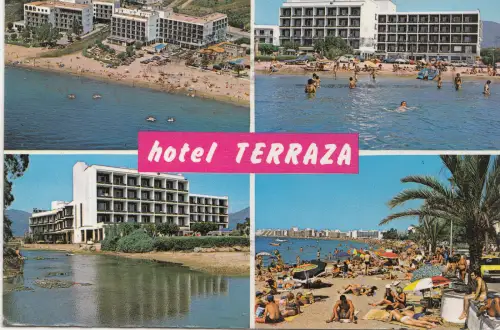 BF22823 rosas costa brava hotel terraza playa spain front/back image