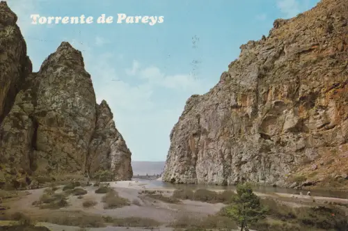 BF22931 mallorca la calobra desembocadura del torrente de spain front/back image