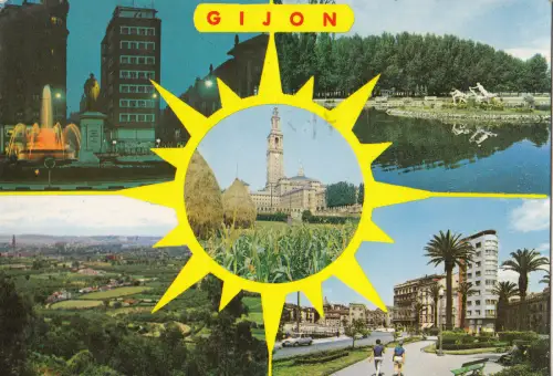 BF22709 gijon spain front/back image